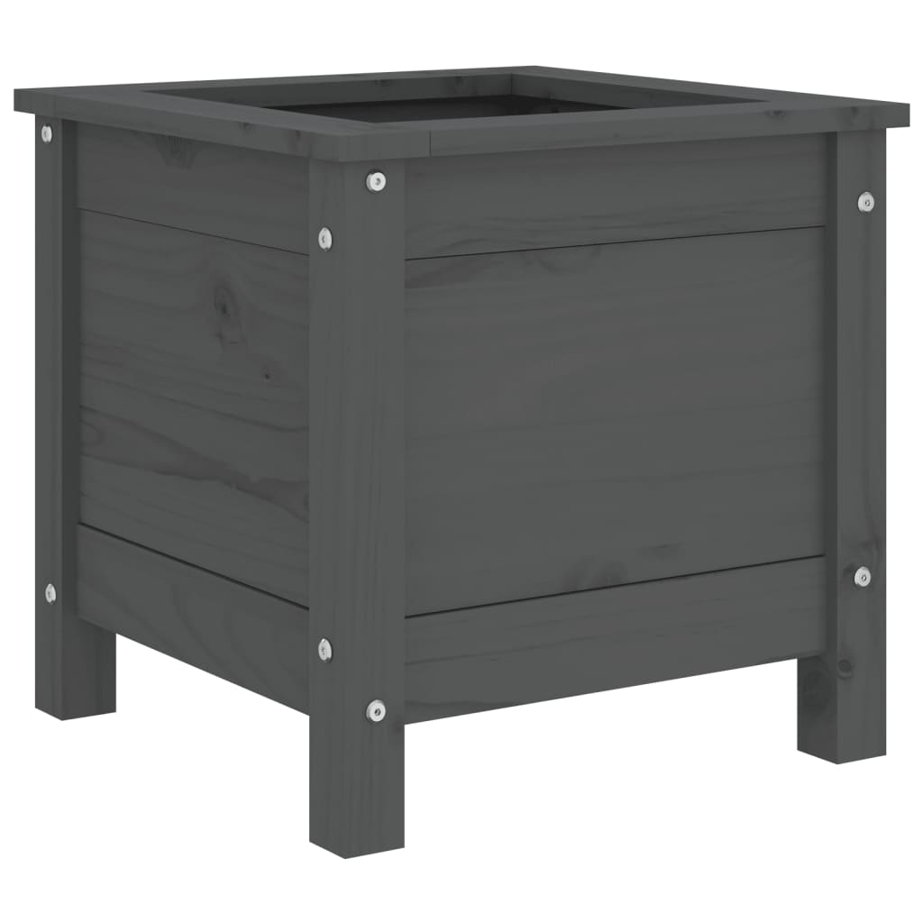 Vidaxl Planning Box 40x40x39 cm Solid Pine Gray