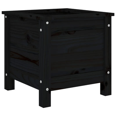 Casella di pianificazione Vidaxl 40x40x39 cm Pino solido nero