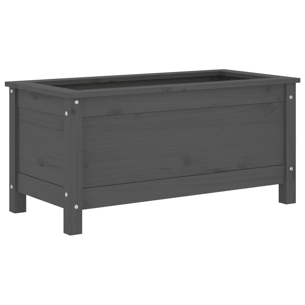 VidaXL Planning box 82.5x40x39 cm Solid pine Gray