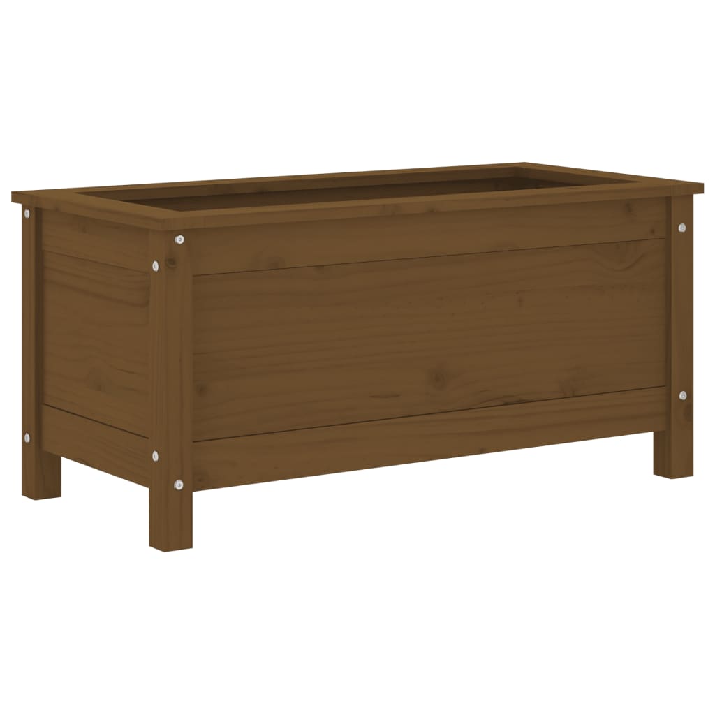 Casella di pianificazione Vidaxl 82.5x40x39 cm Miele di pino solido marrone