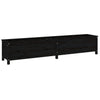 Vidaxl Planning Box elevado 199.5x40x39 cm de pino sólido negro