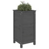 Vidaxl plantenbak 40x40x78 cm massief grenenhout grijs