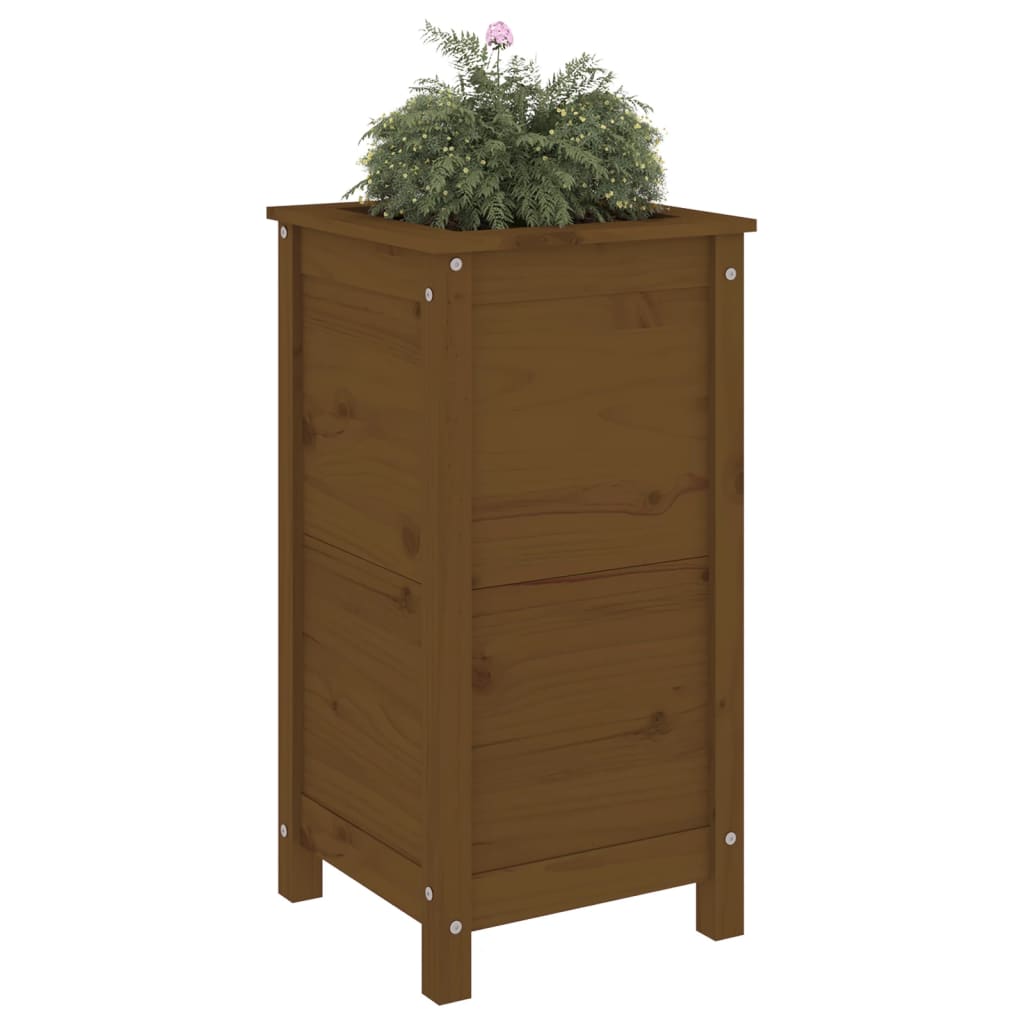 Casella di pianificazione Vidaxl 40x40x78 cm Miele di pino solido