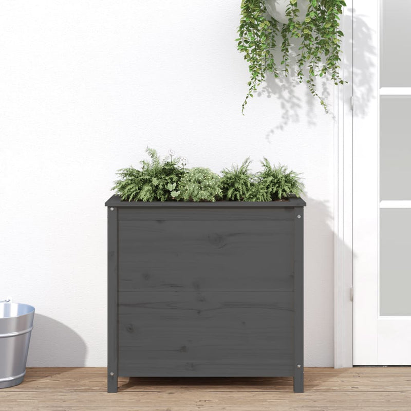 Vidaxl Planning Box 82.5x40x78 cm Solid Pine Gray
