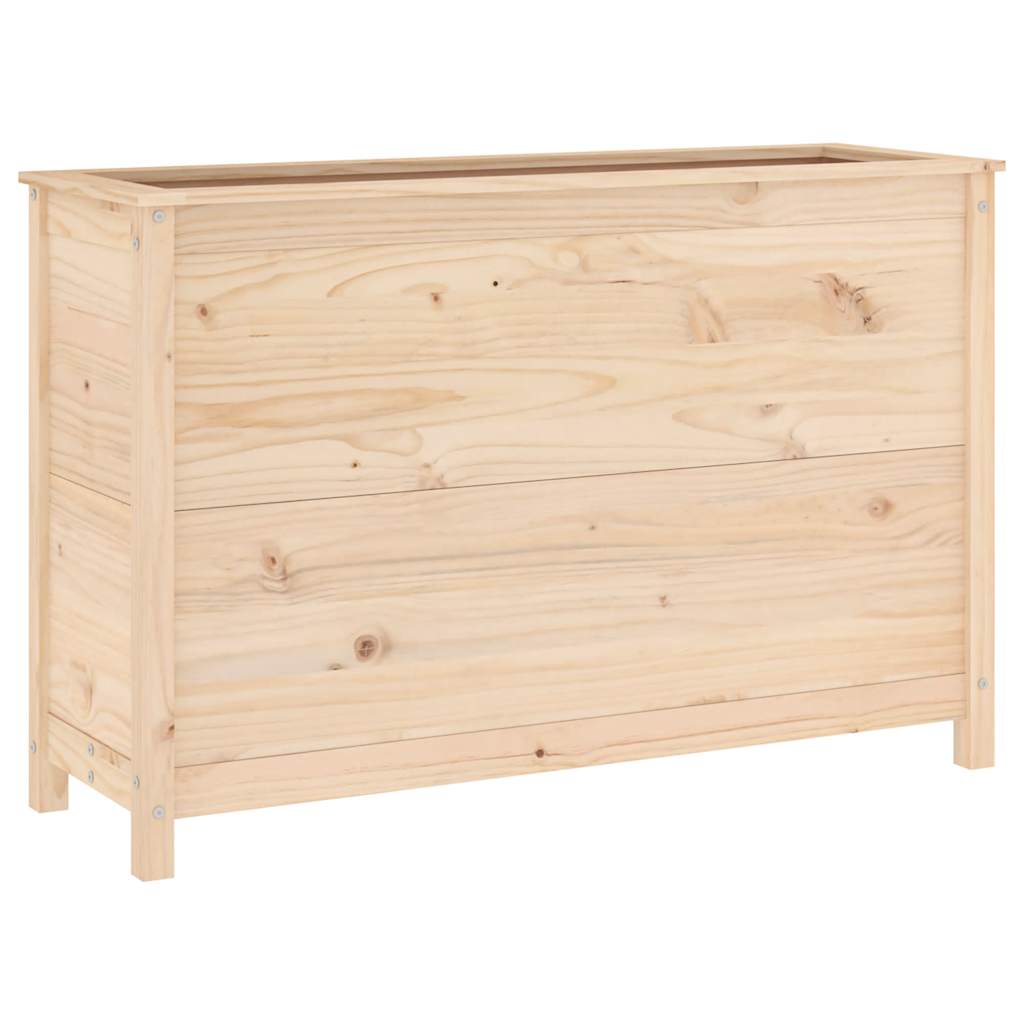 Fioriera Vidaxx rialzata 119,5x40x78 cm in legno di pino massiccio