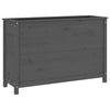 Vidaxl fioriera sollevata 119.5x40x78 cm grigio pino solido