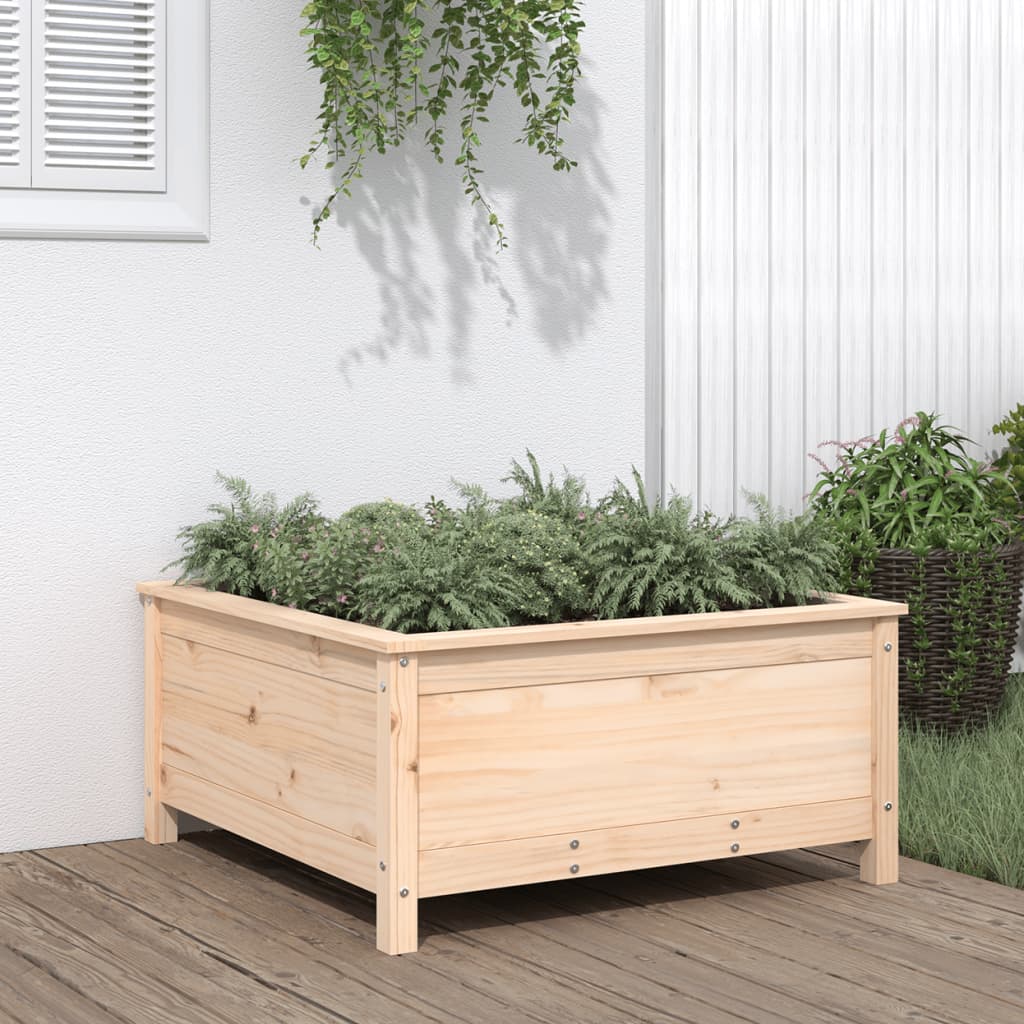 Vidaxl Planning Box 82.5x82.5x39 cm de pino sólido