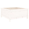 Vidaxl Planning Box 82.5x82.5x39 cm de pino sólido blanco