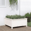 Vidaxl Planning Box 82.5x82.5x39 cm de pino sólido blanco