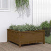 Casella di pianificazione Vidaxl 82.5x82.5x39 cm Miele di pino solido marrone
