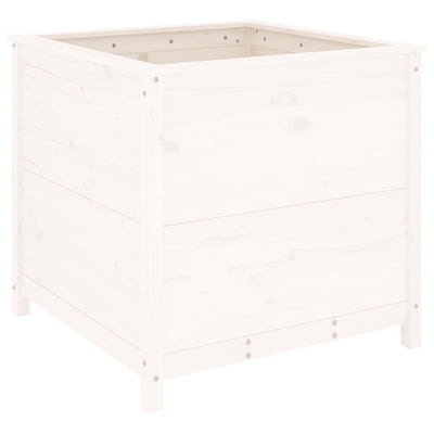 Casella di pianificazione Vidaxl 82.5x82.5x78 cm Pino solido bianco