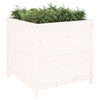 Casella di pianificazione Vidaxl 82.5x82.5x78 cm Pino solido bianco