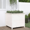 Vidaxl Planning Box 82.5x82.5x78 cm de pino sólido blanco