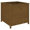 Vidaxl Planning Box 82.5x82.5x78 cm de pino sólido marrón marrón
