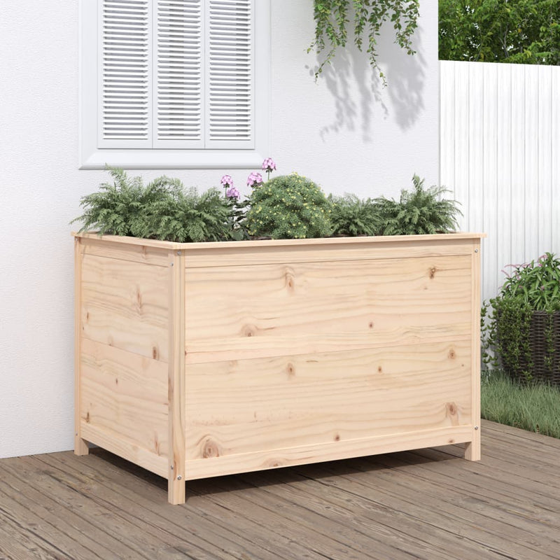 Vidaxl Planter recaudó 119.5x82.5x78 cm de pino sólido