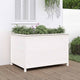 Vidaxl Planter crió 119.5x82.5x78 cm de pino sólido blanco blanco