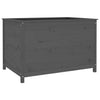 Vidaxl fioriera sollevata 119.5x82.5x78 cm grigio grigio pino solido