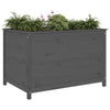Vidaxl Planter elevó 119.5x82.5x78 cm de pino sólido gris gris