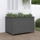 Vidaxl Planter elevó 119.5x82.5x78 cm de pino sólido gris gris