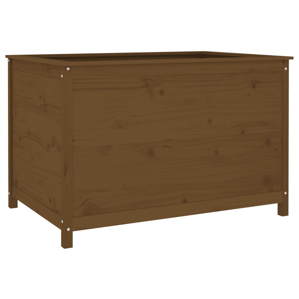 Vidaxl Planter recaudó 119.5x82.5x78 cm de pino sólido marrón