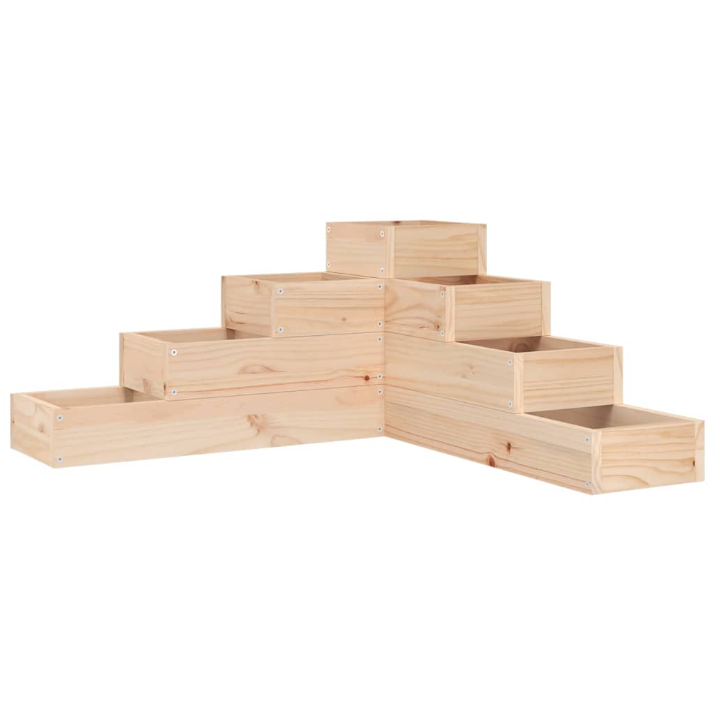 Jardinera vidaxx 4 capas 80,5x79x36 cm madera maciza de pino
