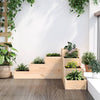 Jardinera vidaxx 4 capas 80,5x79x36 cm madera maciza de pino