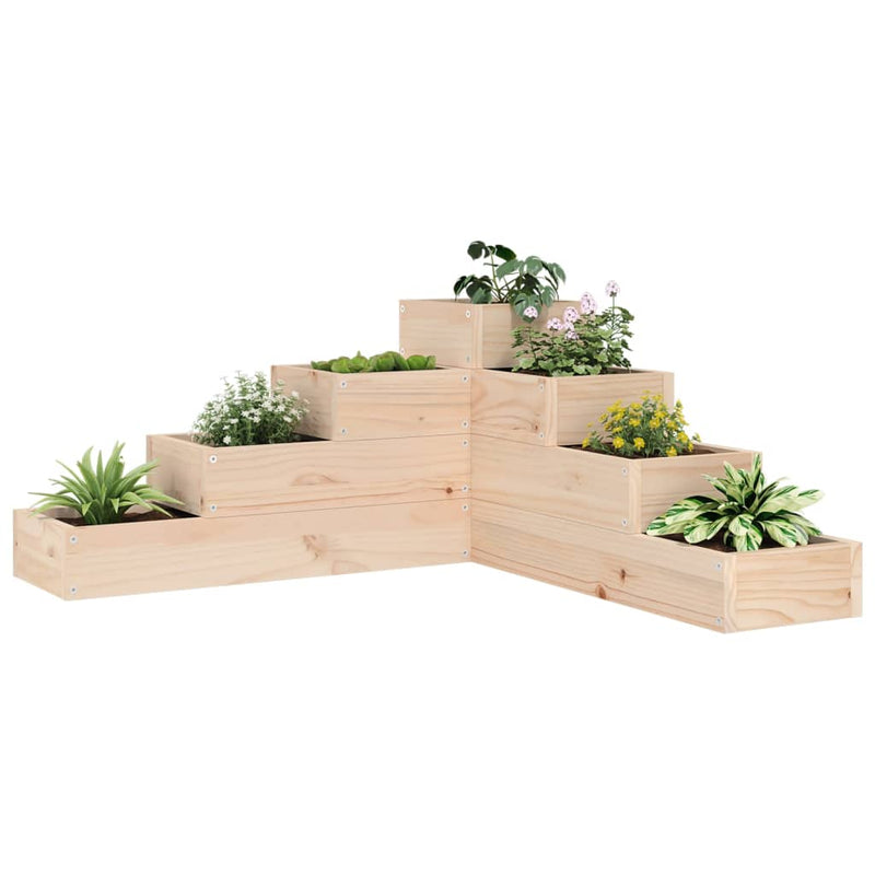 Jardinera vidaxx 4 capas 80,5x79x36 cm madera maciza de pino