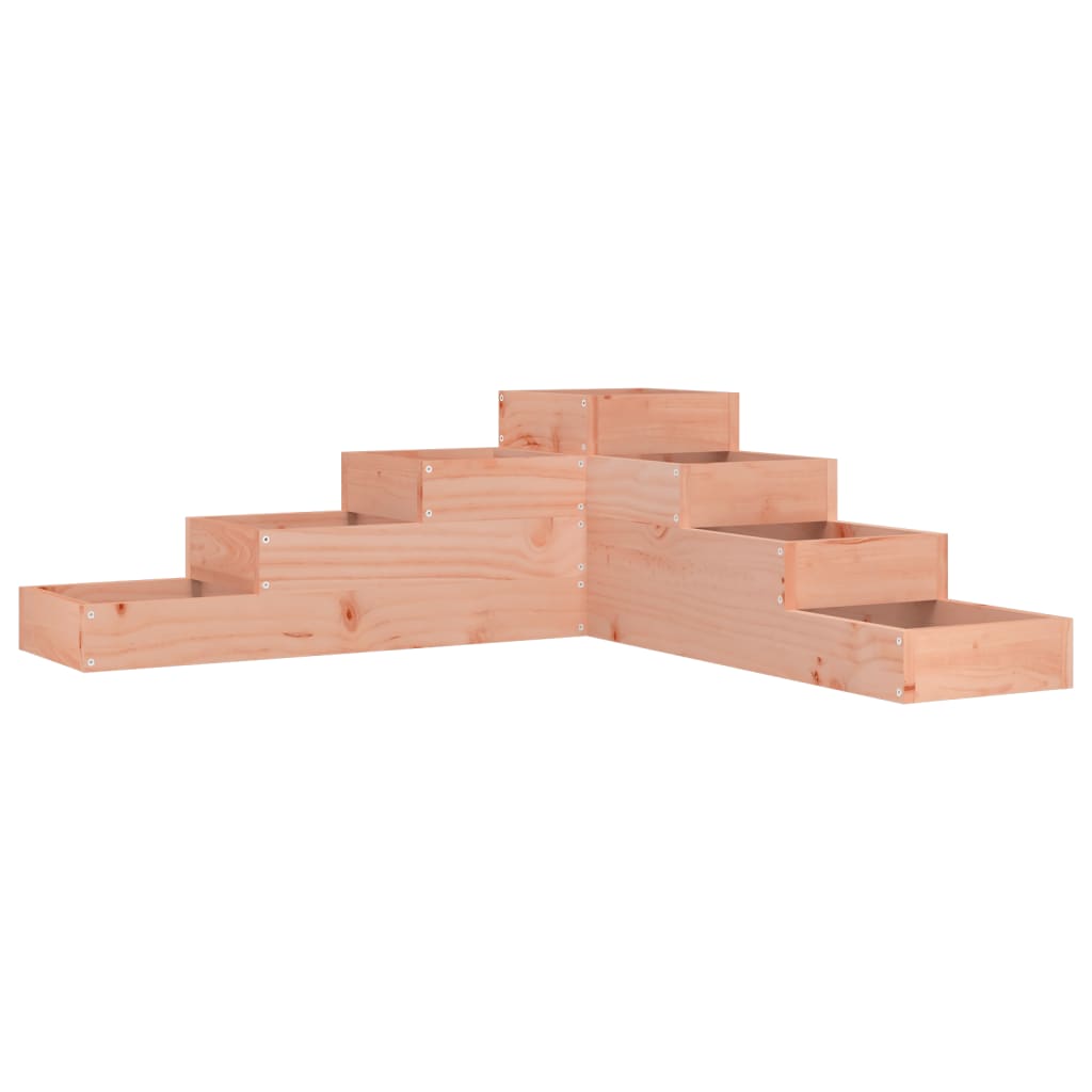 Fioriera Vidaxx a 4 strati 106x104,5x36 cm in legno massello Douglas