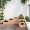 Vidaxl plantenbak 4-laags 106x104,5x36 cm massief douglashout