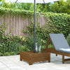 Vidaxl Descanado de parasol Pino sólido Brown