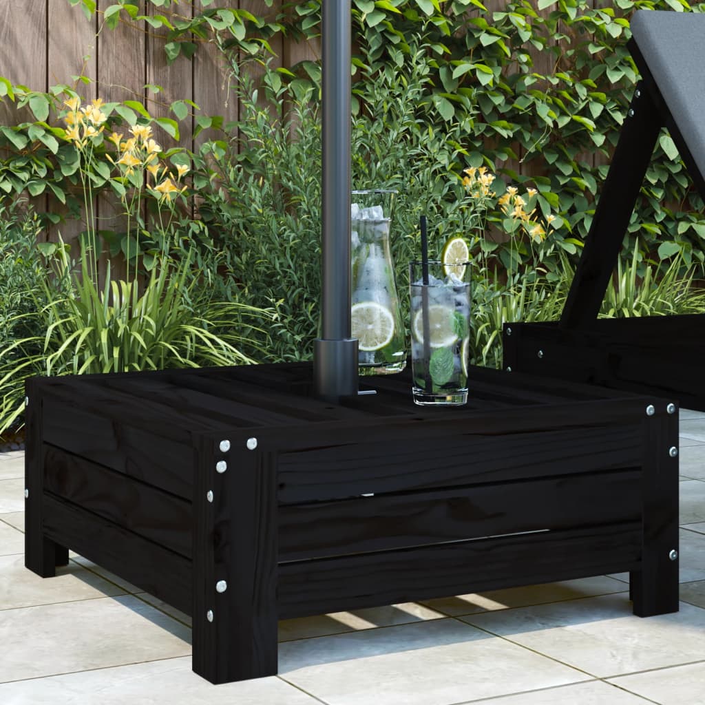 Vidaxl Parasol Polpe Solid Pine Black