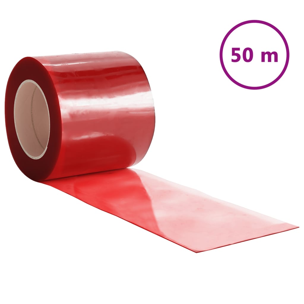 Vidaxl Deurboordijn 200x1.6 mm 50 m PVC rosso