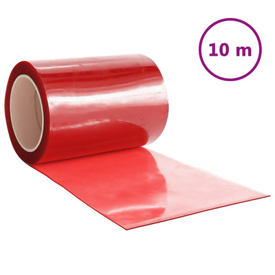 Cortina de la puerta de Vidaxl 300x2.6 mm 10 m PVC rojo