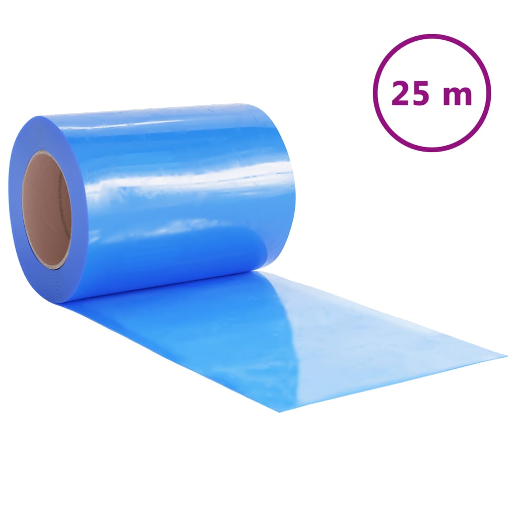 Cortina de la puerta de Vidaxl 300x2.6 mm 25 m PVC azul