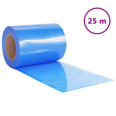 Cortina de la puerta de Vidaxl 300x2.6 mm 25 m PVC azul