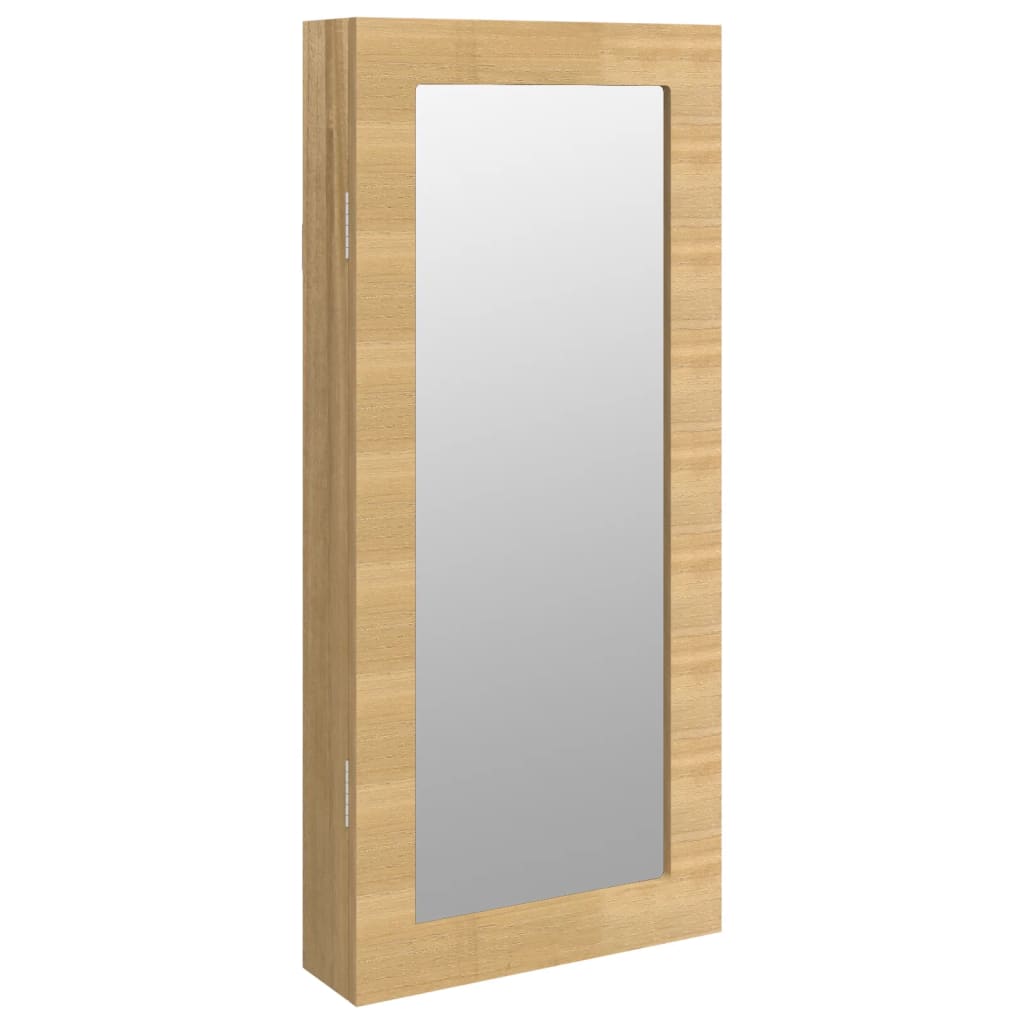 Armadio di gioielli Vidaxl con parete specchio -montato 30x8.5x67 cm