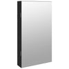 Armadio di gioielli Vidaxl con specchio e parete a LED Black