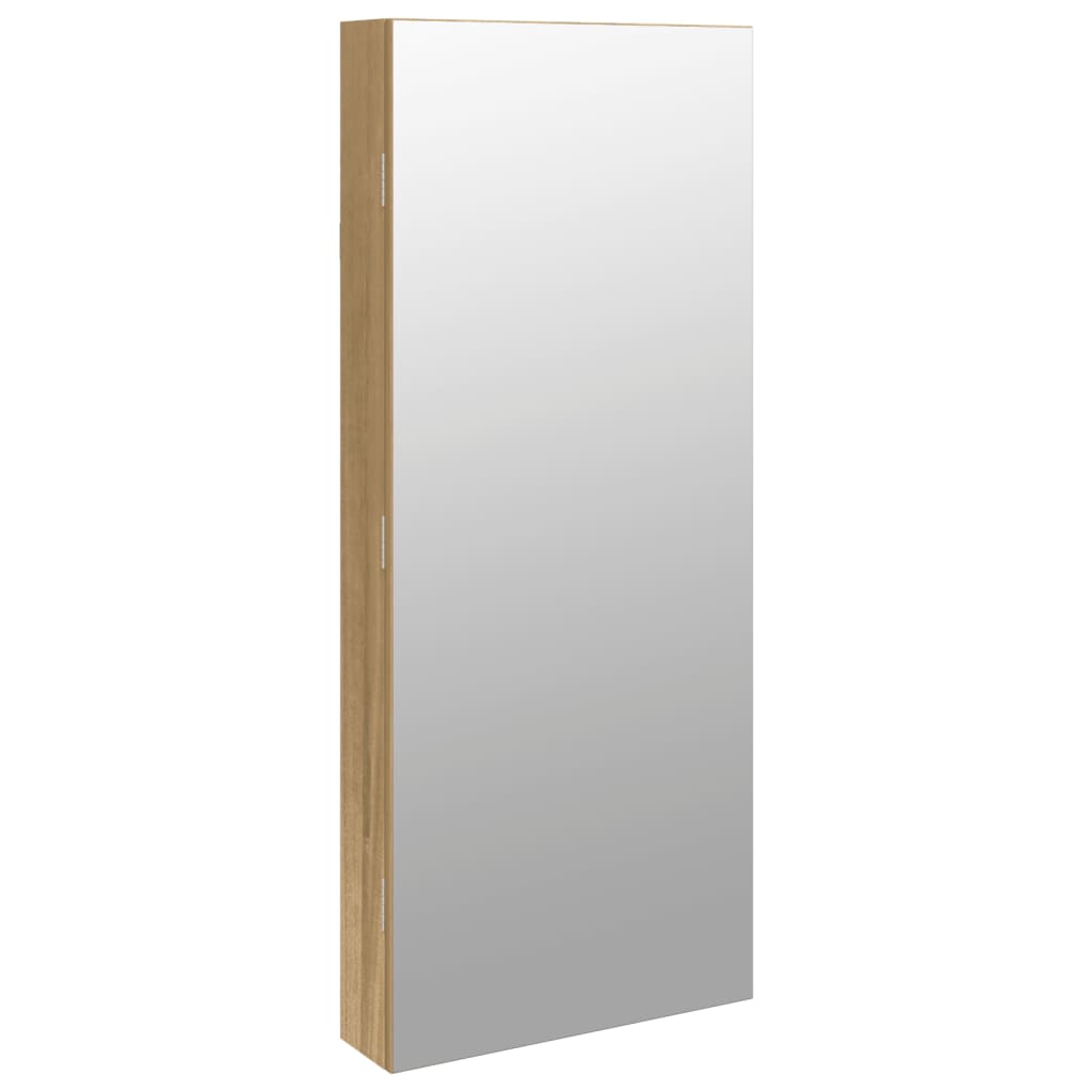 Armadio di gioielli Vidaxl con specchio e parete a LED