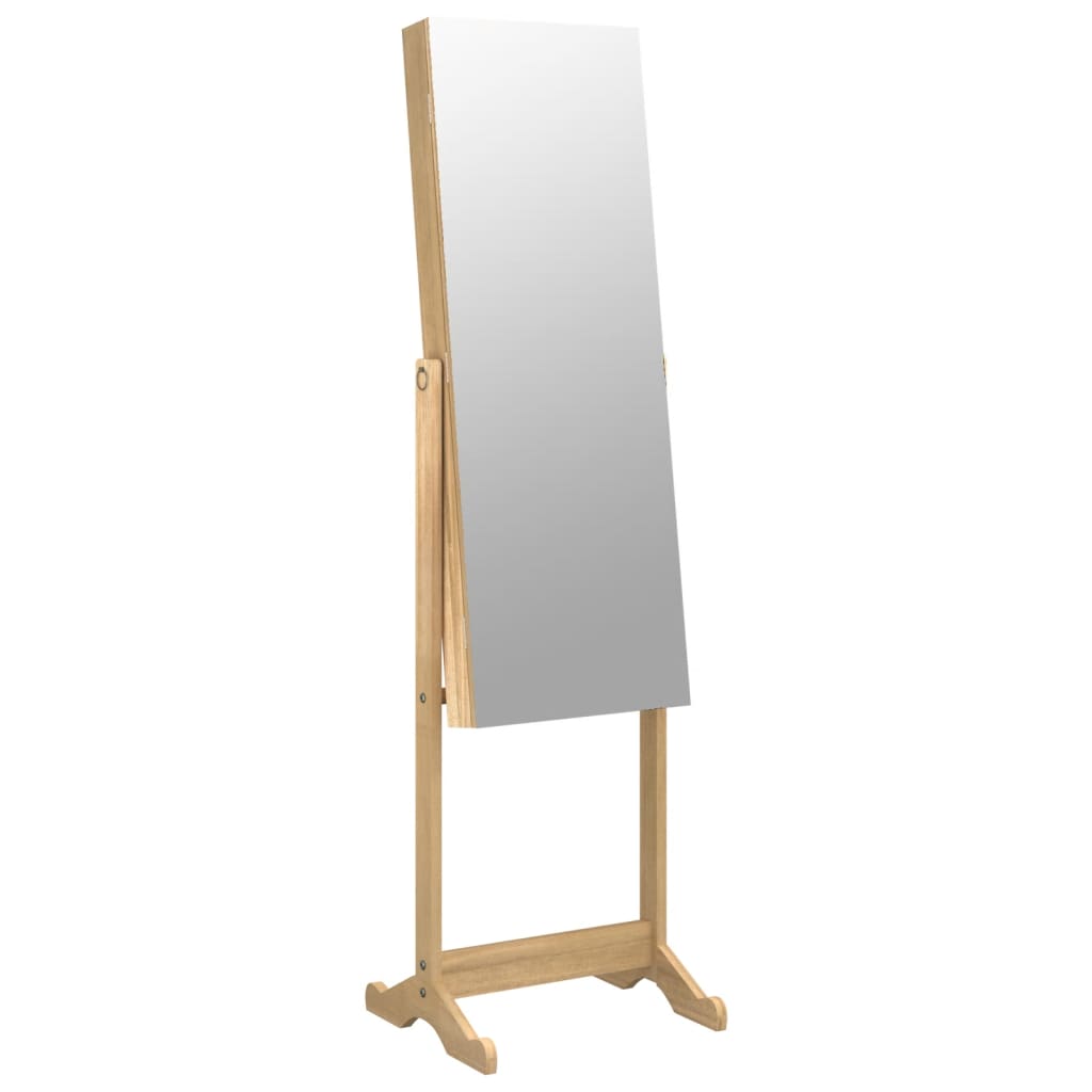 Armadio di gioielli Vidaxl con specchio staccato 42x38x152 cm