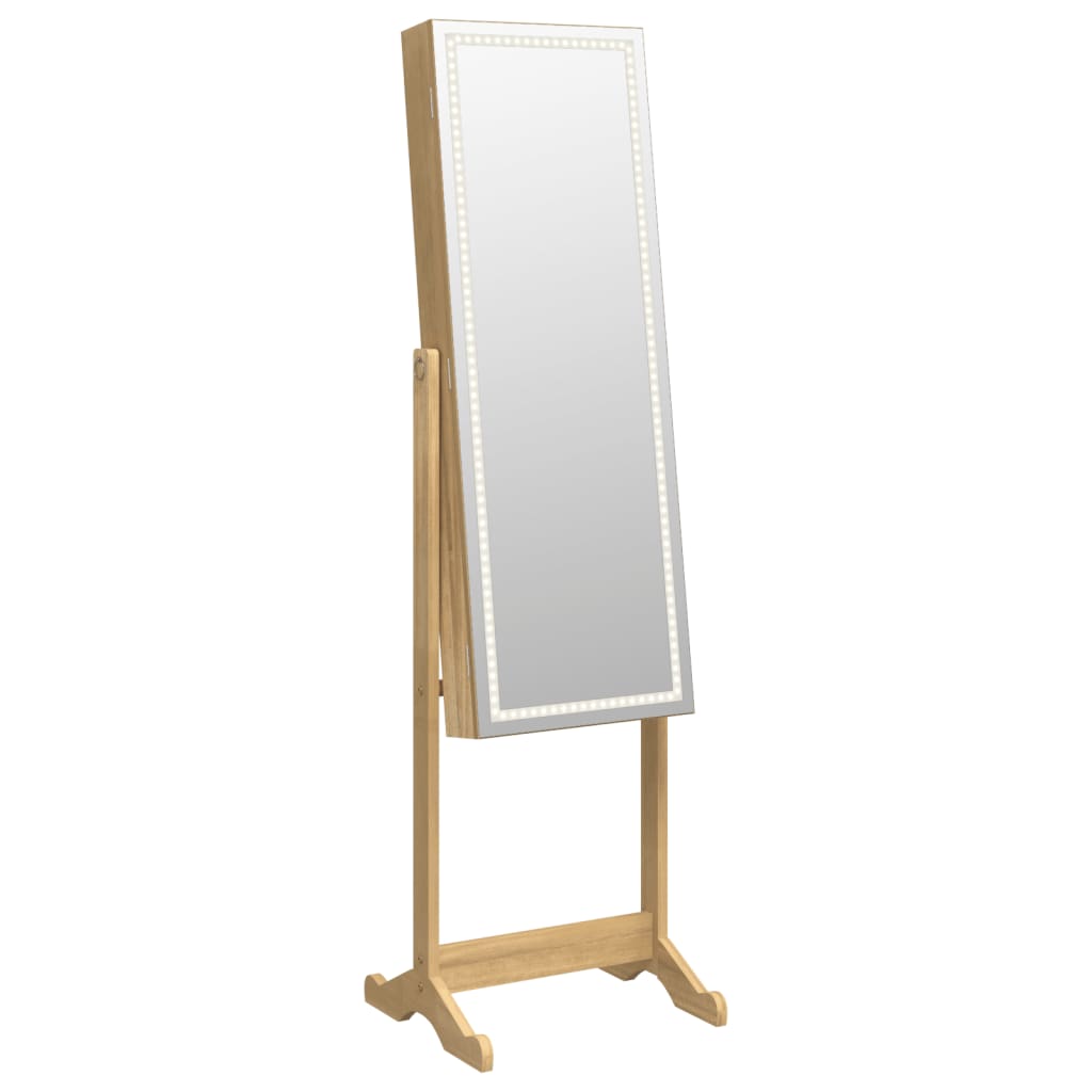 Armadio di gioielli Vidaxl con specchio e illuminazione a LED