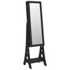 Armadio di gioielli Vidaxl con specchio e illuminazione a LED Black