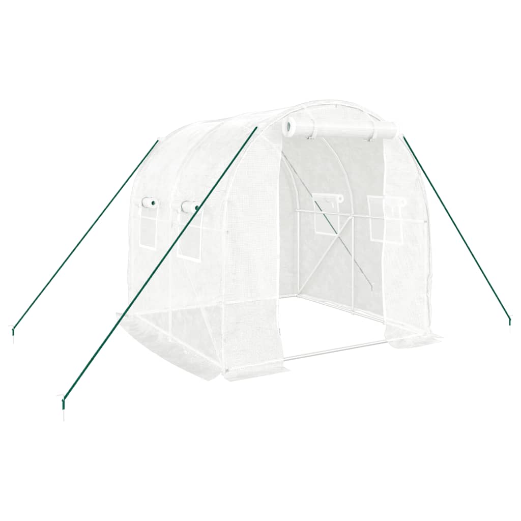 Vidaxl Tuinkas con marco de acero 4 m² 2x2x2 m