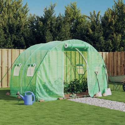 Vidaxl tuinkas con telaio in acciaio 6 m² 3x2x2 m