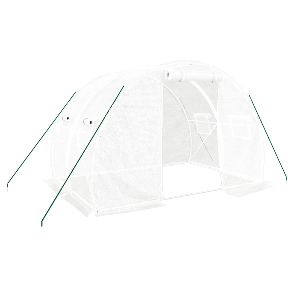 Vidaxl tuinkas met stalen frame 6 m² 3x2x2 m