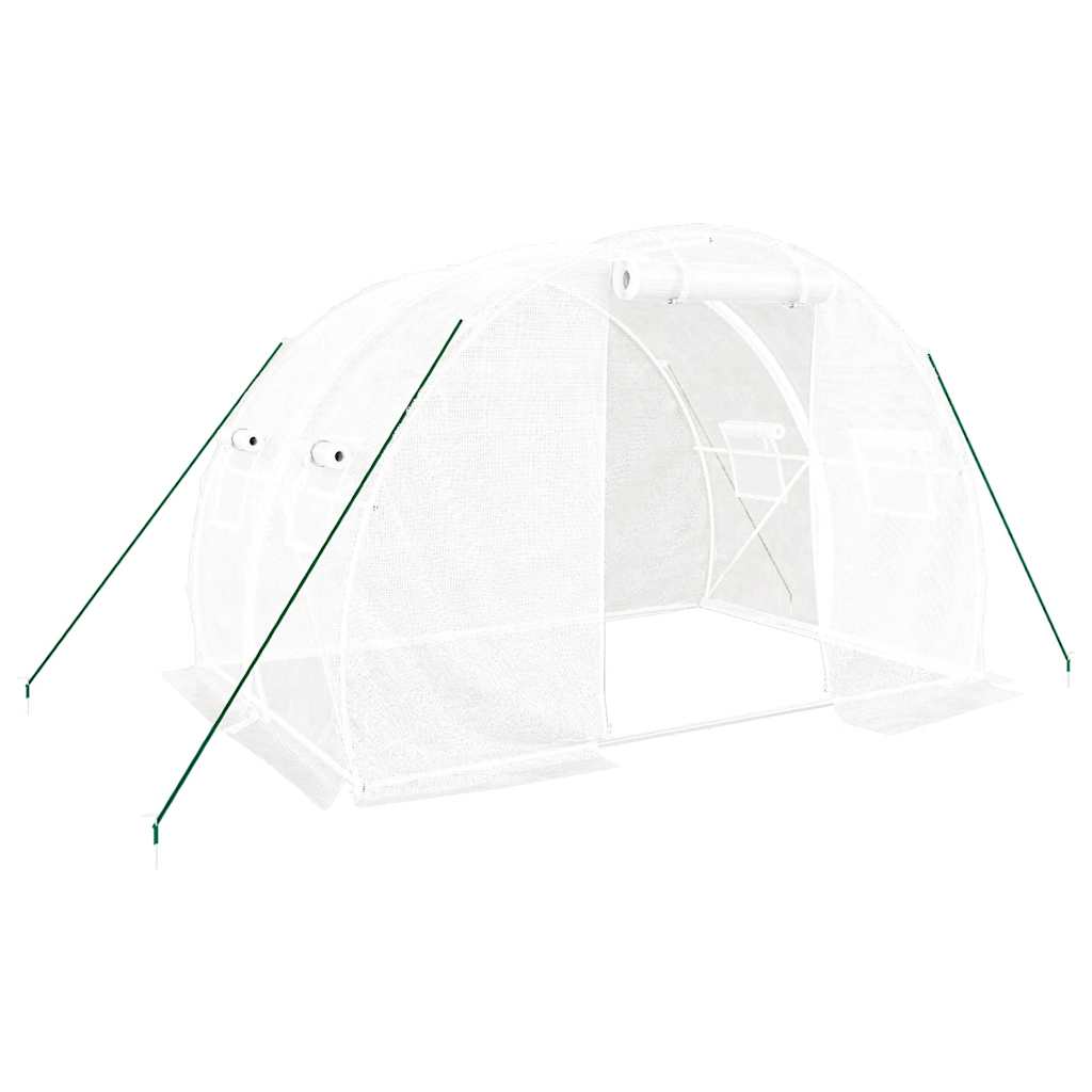 Vidaxl tuinkas con telaio in acciaio 6 m² 3x2x2 m