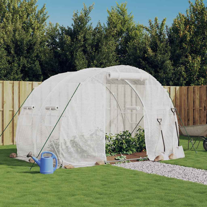 Vidaxl tuinkas con telaio in acciaio 6 m² 3x2x2 m