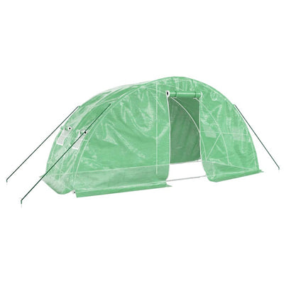 Vidaxl tuinkas con telaio in acciaio 10 m² 5x2x2,3 m