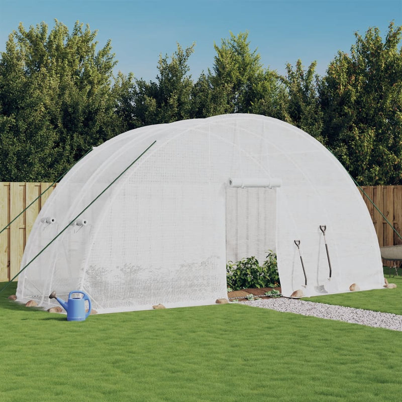 Vidaxl tuinkas con telaio in acciaio 12 m² 6x2x2,85 m