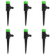 Spruzzatori Vidaxl 6 ST 3x6x19,5 cm e verde pp e nero