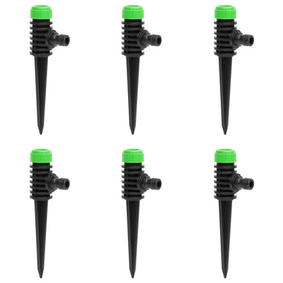 Spruzzatori Vidaxl 6 ST 3x6x19,5 cm e verde pp e nero